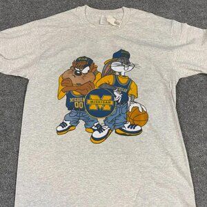 Retro Michigan Wolverines Looney Tunes NCAA Tshirt, University of Michigan shirt